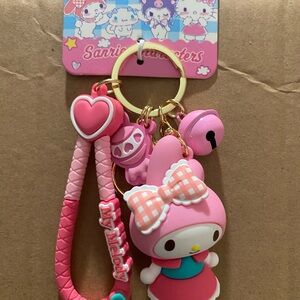 Sanrio My Melody Pink and Red Keychain